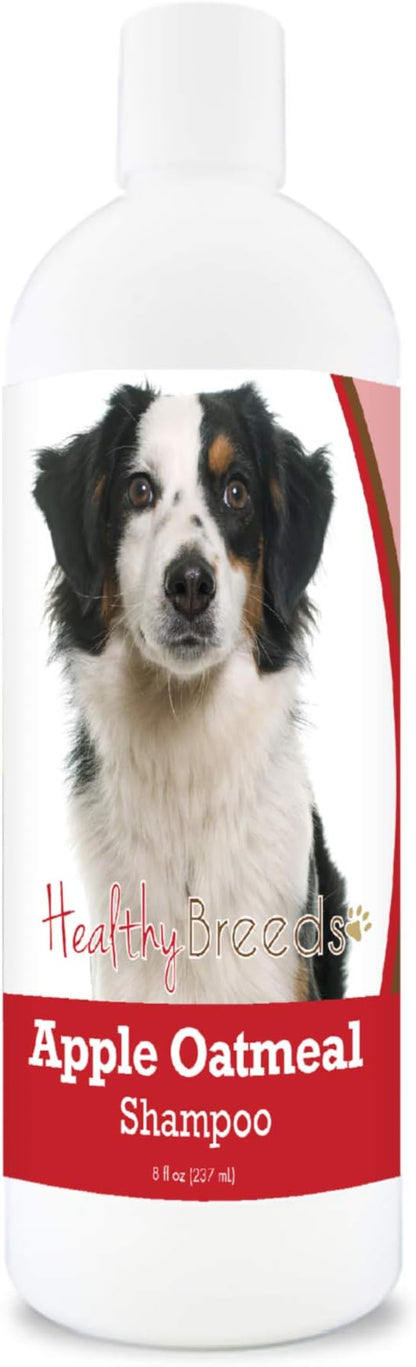 Healthy Breeds Miniature American Shepherd Apple Oatmeal Dog Shampoo - All Natural, Tearless & Hypoallergenic Cleanser & Conditioner - Best for Dry, Itchy or Irritated Skin - 8 oz