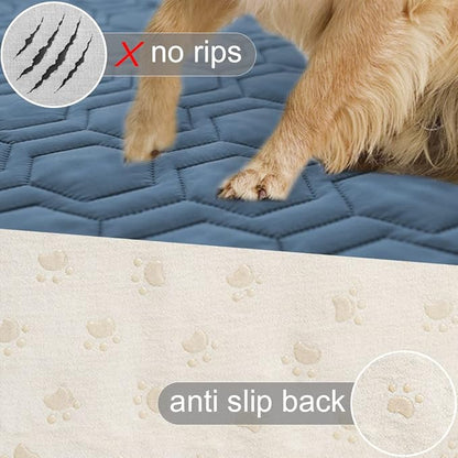 Waterproof and Non-Slip Dog Bed Cover and Pet Blanket Sofa Pet Bed Mat ï¼_ar Incontinence Mattress Protectors Furniture Couch Cover for Most Cats Dogs, Petsï¼52x82- Navy Blueï¼