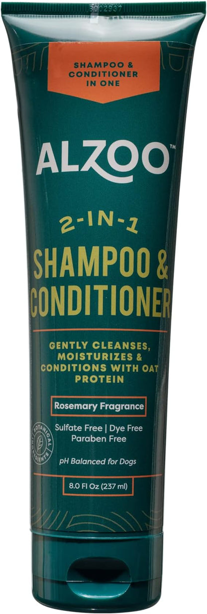 2-in-1 Shampoo & Conditioner for Dogs, Specially Formulated to Clean & Condition Adult Dogs, 100% Plant-Based Active Ingredients, Rosemary Fragrance, 8 Fl. Oz.