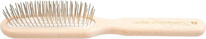 Chris Christensen 20 mm Oblong Pin Dog Brush, Original Series, Groom Like a Professional, Stainless Steel Pins, Lightweight Beech Wood Body, Ground and Polished Tips