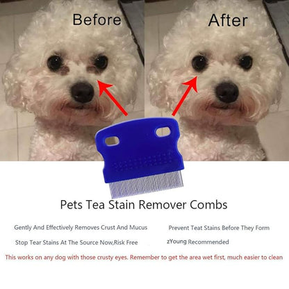 Set of 3 Tear Stain Remover Combs Dogs,Cat Comb