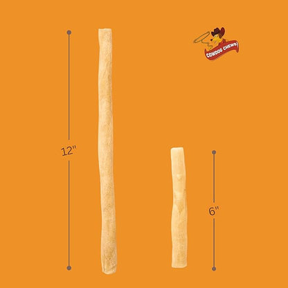 Collagen Sticks 6" (10 Pack) - Odor-Free, All Natural Collagen Dog Chews for Healthy Joints, Skin & Coat. Best Rawhide and Bully Stick Alternative Filled with Beefhide Goodness.