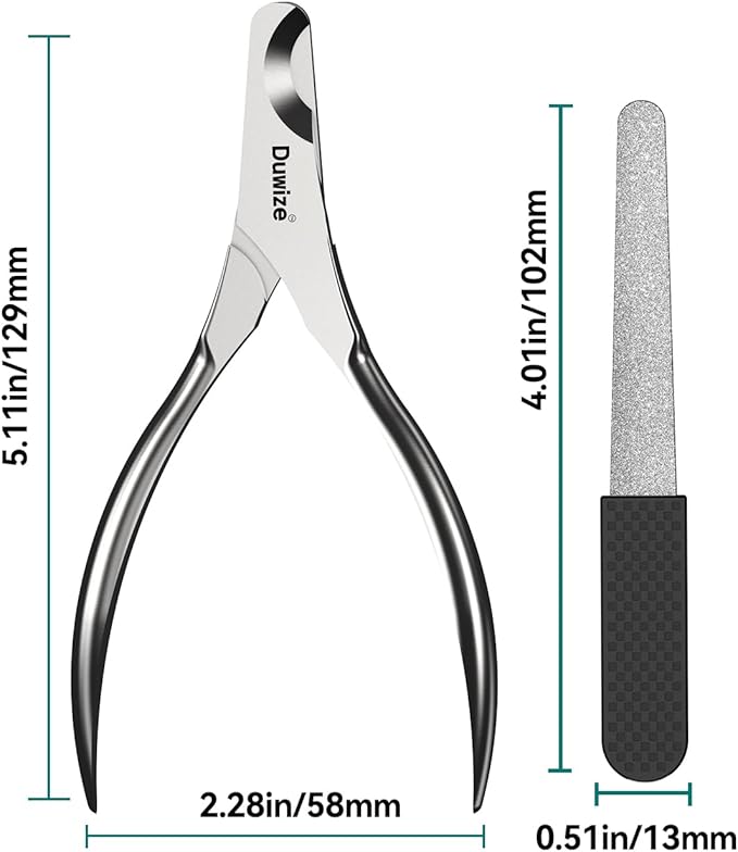 Dog Nail Clippers - All Steel Material, 1.22-Inch Large Opening, Built-in Spring, No Fur Pinch, for Medium to Large Dogs and Cats, Professional Pet Nail Trimmers, with Free Nail File