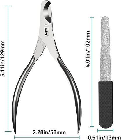 Dog Nail Clippers - All Steel Material, 1.22-Inch Large Opening, Built-in Spring, No Fur Pinch, for Medium to Large Dogs and Cats, Professional Pet Nail Trimmers, with Free Nail File