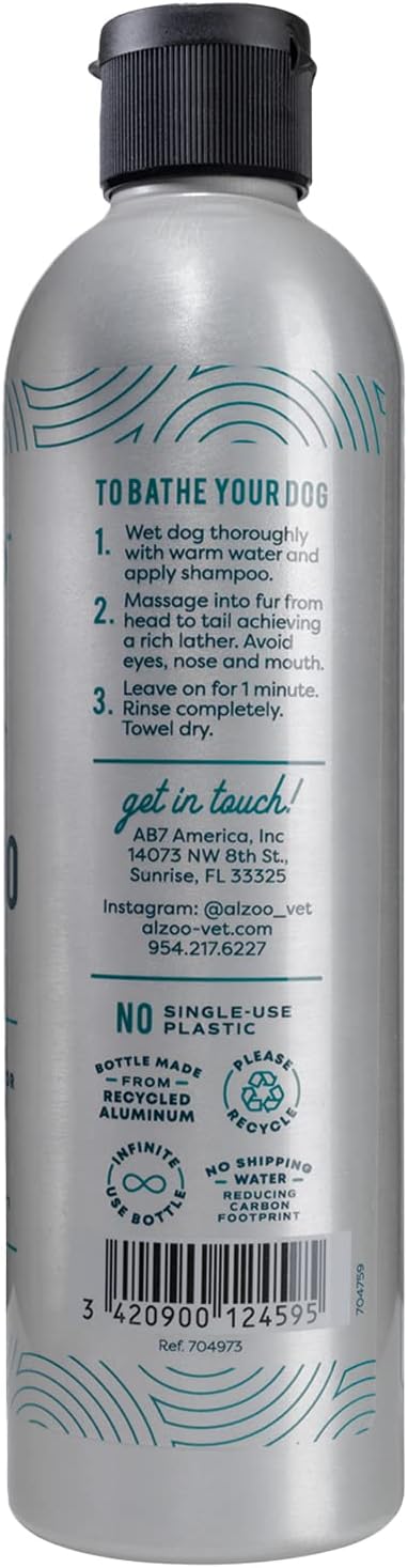 Reusable, Refillable Aluminum Bottle & Concentrated Powder Shampoo for Dogs, Sensitive Skin Bundle, Just Add Water, Bottle & Pouch Starter Kit