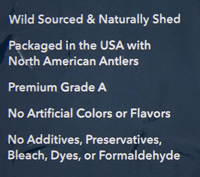 Amazon Brand  Wag Dog Deer Antler Chew, Naturally Shed, Whole, 910.5 inches, X-Large (Best for Dogs Over 45 lbs) (Pack of 4)