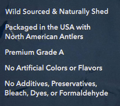 Amazon Brand  Wag Dog Deer Antler Chew, Naturally Shed, Whole, 910.5 inches, X-Large (Best for Dogs Over 45 lbs) (Pack of 4)