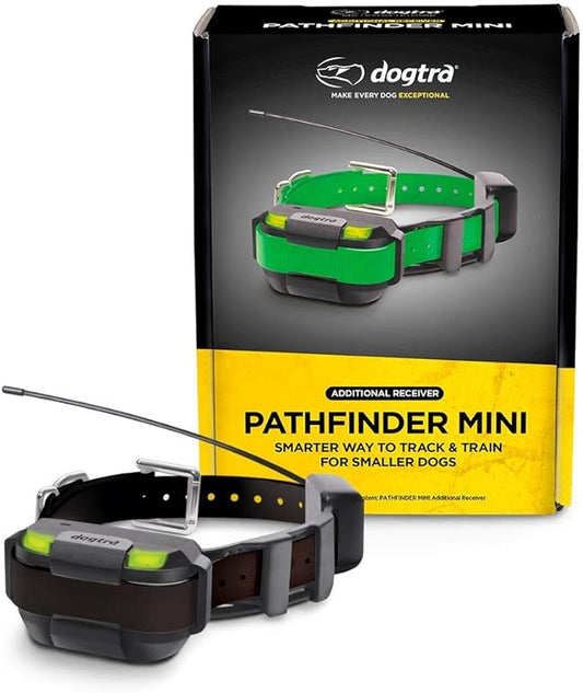 Dogtra Pathfinder Mini Additional Receiver in Black 4-Mile 21-Dog Expandable Waterproof Smartphone GPS Tracking & Training Mini E-Collar