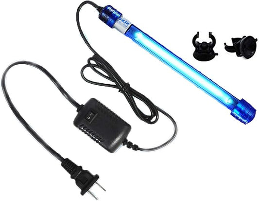 11W U-VC Aquarium Green Clean Light Aquarium Algae Clean Lamp Fish Tank Water Clean Light Green Clear Waterproof Water Clean Lamp for Pond Fish Tank Sump Swim Pool (11W-13inch Length)