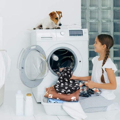 Comsmart Dog Blankets for Small Dogs, 6 Pack Puppy Blanket Cute Paw Print Pet Blanket for Dog, Puppy, Cat, Kitten, 39x35 inches