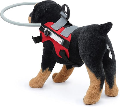 2 Size, Small, Medium, Large Dogs, Upgrade Version, Ring Harness for Blind Dog, Anti-Collision Ring for Blind Dogs RedUp Small