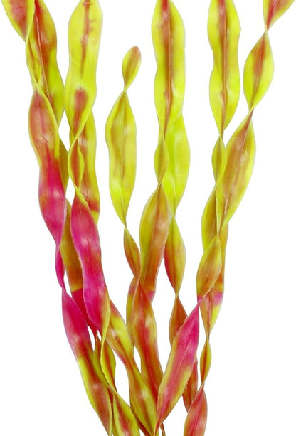 MyLifeUNIT Artificial Seaweed Water Plants for Aquarium, Plastic Fish Tank Plant Decorations 10 PCS (12 Inches Tall, Wine Red)