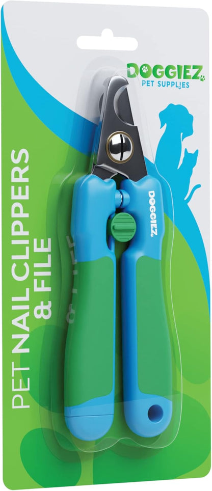 Dog Nail Clippers for Large Dogs - Pet Nail Clippers for Dogs - Pet Nail Trimmer with Safety Guard - Dog Nail File Dog Nail Trimmers - Large Dog Nail Clippers for Thick Nails