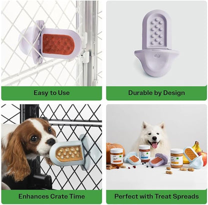 Diggs Groov Crate Training Aid for Puppies - Dog Crate Licking Toy and Puppy Training Aid - Safe, Calming Dog Enrichment Kennel Toy (Ice)