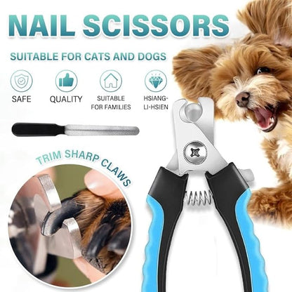 7 Pieces Professional Grooming Scissors Kit with Curved, Thinning, Straight Scissors, Nail Clipper, Nail File and Pet Hair Removal Comb for Pet Dogs & Cats