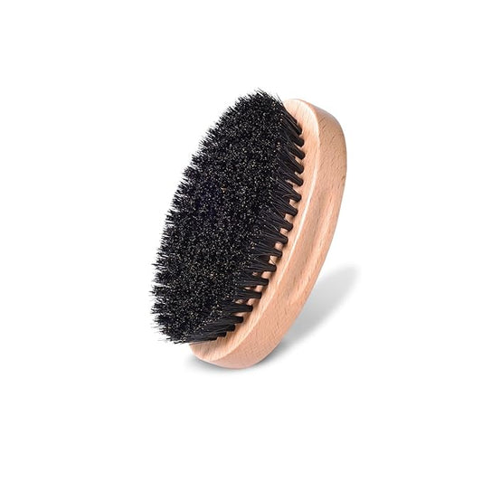 Soft Bristle Cat Brush, Wooden Cat Brush with Soft Boar Bristle, Natural Oval Pet Brush for Short Hair Cats and Small Dogs