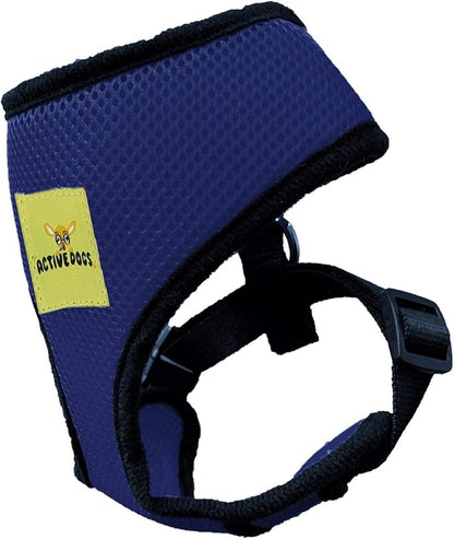 Active Dogs Dog Harness No Pull & No Choke Adjustable Pet Vest Harness for Dogs Reflective Adjustable Breathable Front Clip Pet Harness for Small Medium and Large Dogs (X-Small, Navy Blue)