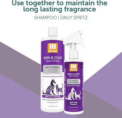 Nootie - Pet Shampoo for Sensitive Skin - Revitalizes Dry Skin & Coat - Natural Ingredients - Gentle Dog Shampoo - Cleans & Conditions