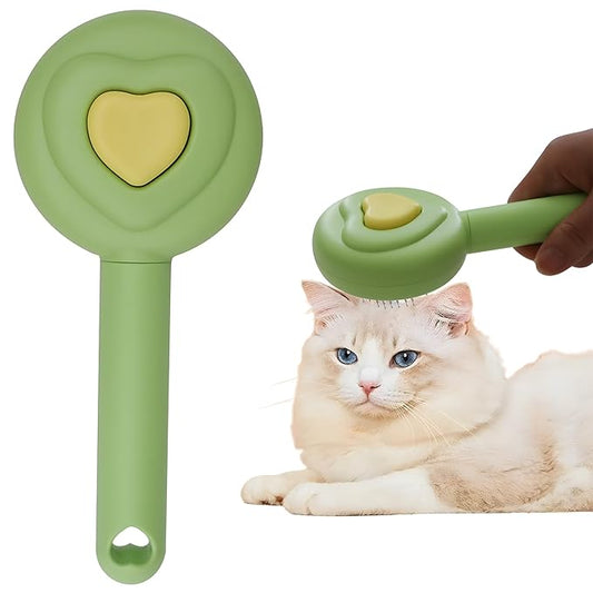 self-cleaning cat and dog grooming brush removal comb, cat brush and dog pet comb tool, used to remove loose and loose hair, tangled hair on mats