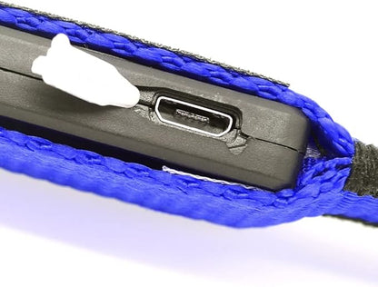 BSEEN Light Up Dog Collars - Reflective LED Dog Collar, Rechargeable Puppy Collar for Small Dogs, Glow in The Dark Dog Camping Gear, Flashing Dog Lights for Night Walking (Small, Blue)