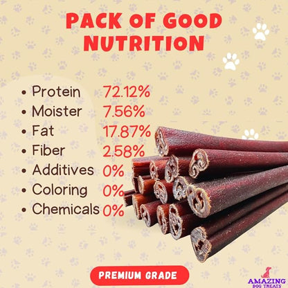 Amazing Dog Treats 12 Inch Collagen Stick - (20 Count)- Collagen Sticks for Dogs - No Hide Dog Bones