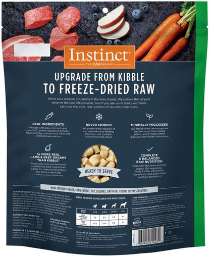 Instinct Freeze Dried Raw Meals Grain Free Dog Food, Dog Food Dry, Freeze Dried Dog Food, Raw Dog Food, Lamb Recipe, 24 oz