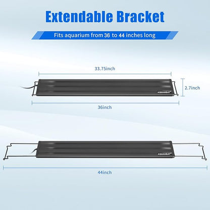 AQUANEAT LED Aquarium Light Full Spectrum for 36 Inch to 44 Inch Fish Tank Light Fresh Water