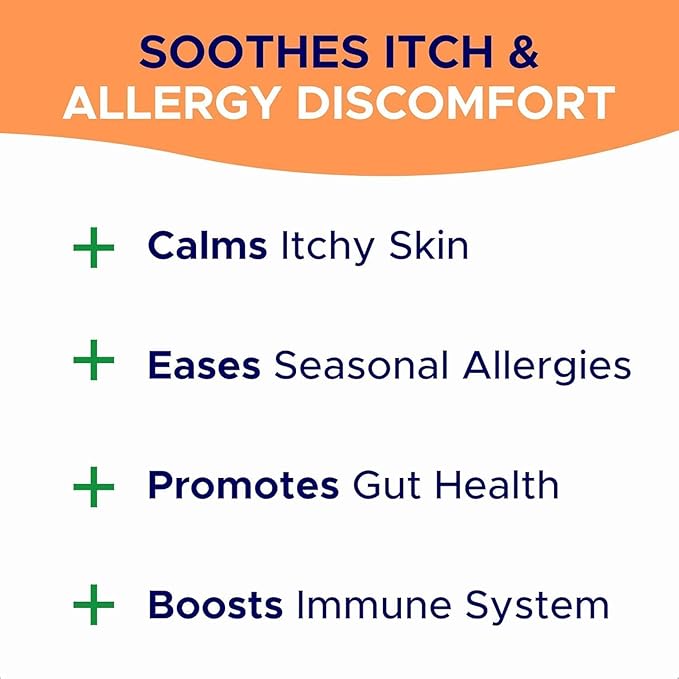 Dog Allergy Relief Chews — Anti-Itch Skin & Coat Supplement: No Fillers, Just Flavor - Itchy Skin Relief Treatment w/Omega 3 Fish Oil - Itching&Paw Licking - 360Ct (Smoked Duck)