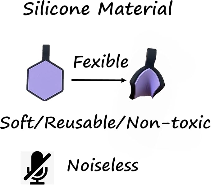 6 Pack Original Silent Hexagon Shape Silicone Pet Tag,Modifiable ID Dog Tags,with Double Blank Sides to Engrave,6 Lovely Colors in One Set