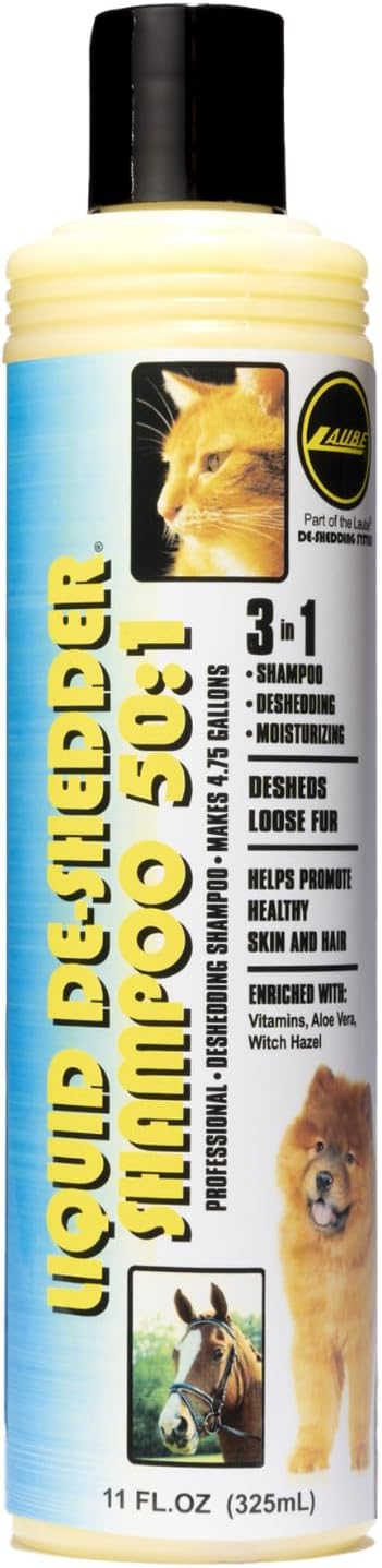 Kelco by Laube Deshedding Shampoo - Deshedder Anti-Itch Shampoo for Pets - Natural, Hypoallergenic, Cruelty-Free, Biodegradable Formula for Grooming Dogs, Cats, & Pets (50:1 Concentrated, 11 fl oz)