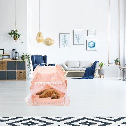 POPETPOP Kennel House Cat Tent Dog Sleeping Tent Interior Decor Outdoor Bed for Dogs Dog Kennels Indoor Outdoor Dog House Puppy Bed Portable Tent Cat Cave Beds Pet Household Supplies Cloth