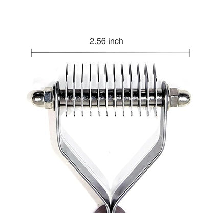 Wooden Dog Brush for Shedding Reduce Pet Hair with Long Hair Deshedding Brush Pet Brush (Small)