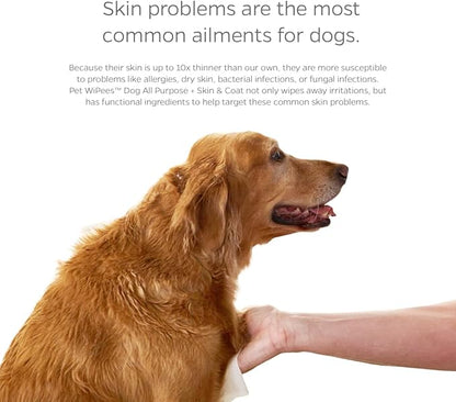 Pet Parents® Pet WiPees Dog All Purpose + Skin & Coat Pet Wipes, Pet Wipes for Dogs, Dog Wipes & Puppy Wipes, Paw Wipes for Dogs (100 Count (Pack of 1), Calming)
