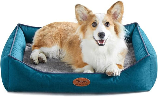 Orthopedic Dog Beds for Medium Large Dogs, Durable Egg Crate Foam Sofa Dog Bed wit Washable Removable Cover,Waterproof Lining and Nonskid Bottom,Pet Bed for Medium Dogs