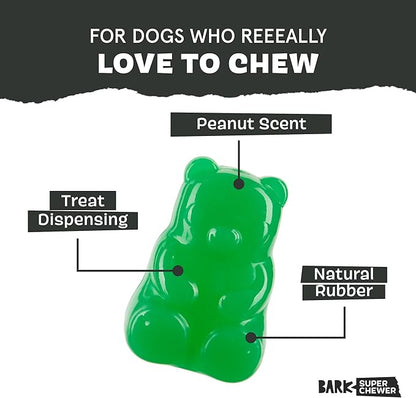 Barkbox Munchie The Bear Dog Toy for Treat Dispensing and Bouncing for Dogs up to 20 lbs, Small