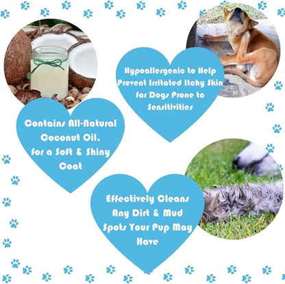 Natural Waterless Bath Spray, for Dogs, Hypoallergenic Unscented, 8oz