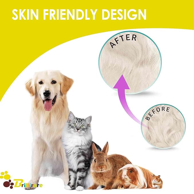 2 Pack Dog Grooming Bath Brush, Premium Soft Silicone Pet Brushes with Handle, Shampoo Soothing Comb for Wet Dry Long Short Haired Dogs & Cats Massaging, Deshedding Shower Scrubbing