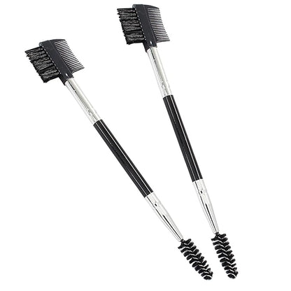 2PCS Dog Tear Stain Remover Comb, Double-Head Dog Eye Brush Cleaning Grooming Tool for Small Dogs and Cats,Black