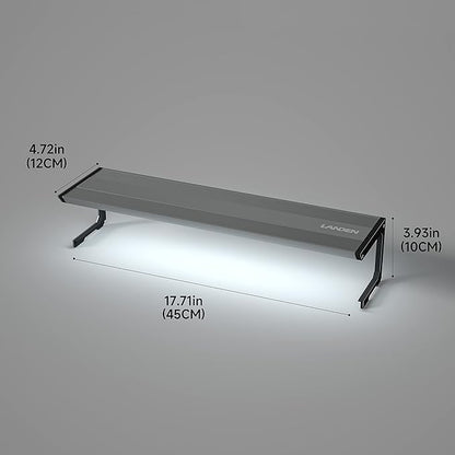 LANDEN AQUABRITE 45 LED Aquarium Light RGB+W for 17.72in (45cm) Rimless Freshwater Fish Tanks - Full Spectrum Lighting with Adjustable Brightness with Controller