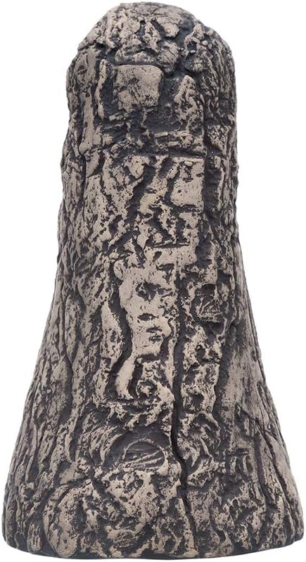 Plecoceramics Pleco Cave Cone Breeding Ceramic Decorations Fish Tank Aquarium (Gray)