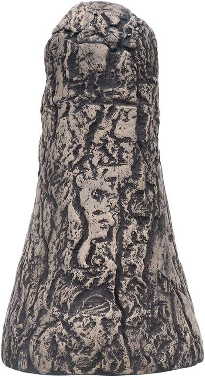 Plecoceramics Pleco Cave Cone Breeding Ceramic Decorations Fish Tank Aquarium (Gray)