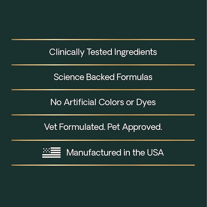 VetriScience Long Lasting Calm & Confident Calming Chews for Dogs, Supplement for Stress Support, Thunderstorms, Fireworks, & Travel, Chicken, Soft Chews, 90 Count - New Look