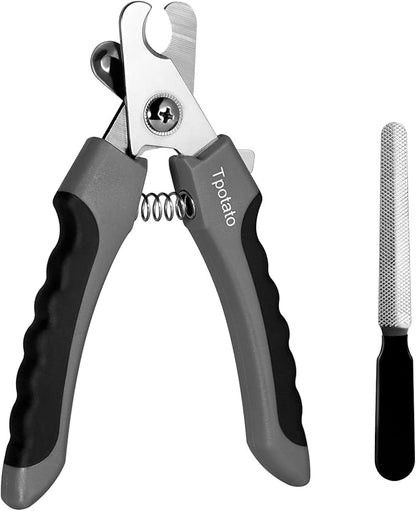 Tpotato Dog Nail Clippers,Dog Nail Trimmers for Large Breed Dog with Quick Sensor,Safari Professional Cat Nail Clipper with Safety Guard and Nail File.