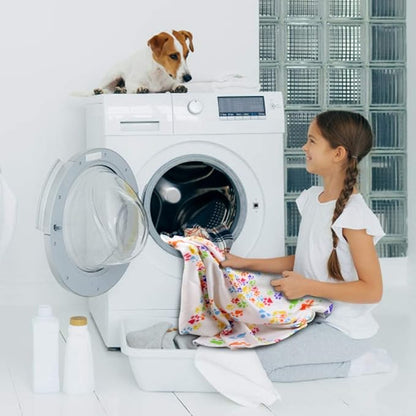 Comsmart Dog Blankets for Small Dogs, 6 Pack Puppy Blanket Cute Paw Print Pet Blanket for Dog, Puppy, Cat, Kitten, 39x31 inches, White