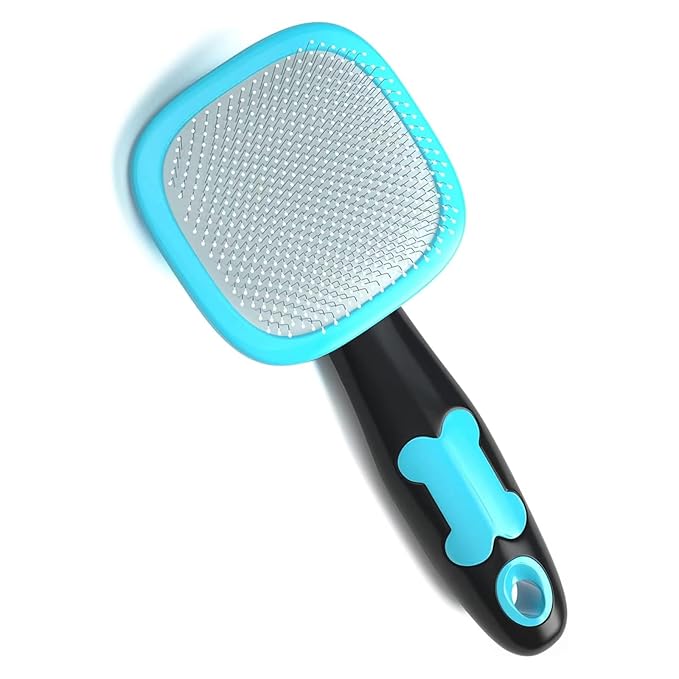 Dog Brush and Cat Brush, Pet Grooming Brush Gently Cleans Pin Brush for Hair Removal Cat and Dog Hair Brush for Small Dogs Yorkshire Terrier Pomeranian Poodle and Cat