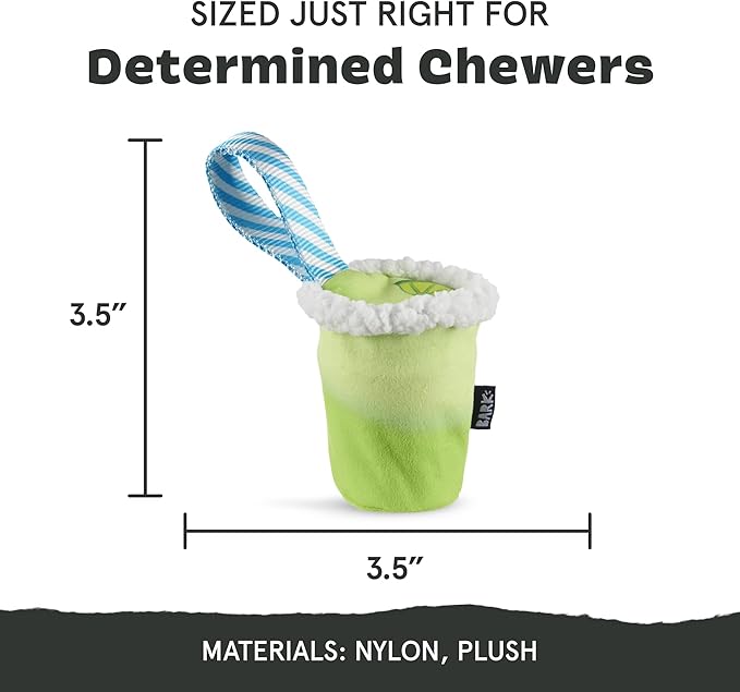 Barkbox Get Ripped Margrrrita Super Chewer Tough Dog Chew Toy for Aggressive Chewers, Plush Cover with Rubber Core - 2 Toys in 1  Two Layer Treat Dispensing Dog Toy for Large Dogs