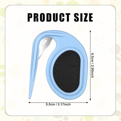 4pcs Pet Knotting Combs, Cat Knotting Detangler Comb with Stainless Steel Blade, Pet Dematting Combs Dog Knotting Blade Comb Hair Grooming Tool for Dogs Kitten Puppy