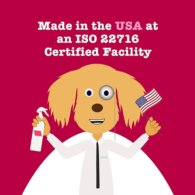 Easy Groom Detangling Mist - Hydrating Pet Coat Spray for Dogs & Cats, Mat & Tangle Free, Organic Ingredients, Made in USA, 7.1oz