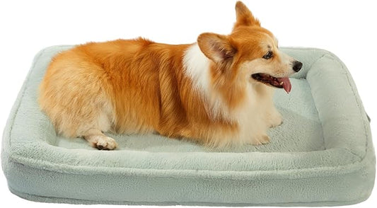 BALANCE Large Dog Bed, Orthopedic Dog Bed, Waterproof Dog Bed with Removable and Washable Cover, Bolster Dog Soft Sofa Bed with Nonskid Bottom, Dog Beds for Large Dogs