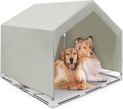 Dog Shade Shelter Outdoor Large Tent Dog House for Large Dogs, Outdoor Dog Tent, Outside Sun Rain Canopy Pet House for Cats, Rabbits and Other Pets.